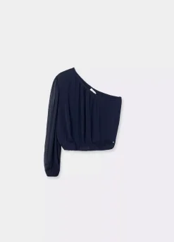 Blusa Asimetrica Choker-Brownie Spain Fashion