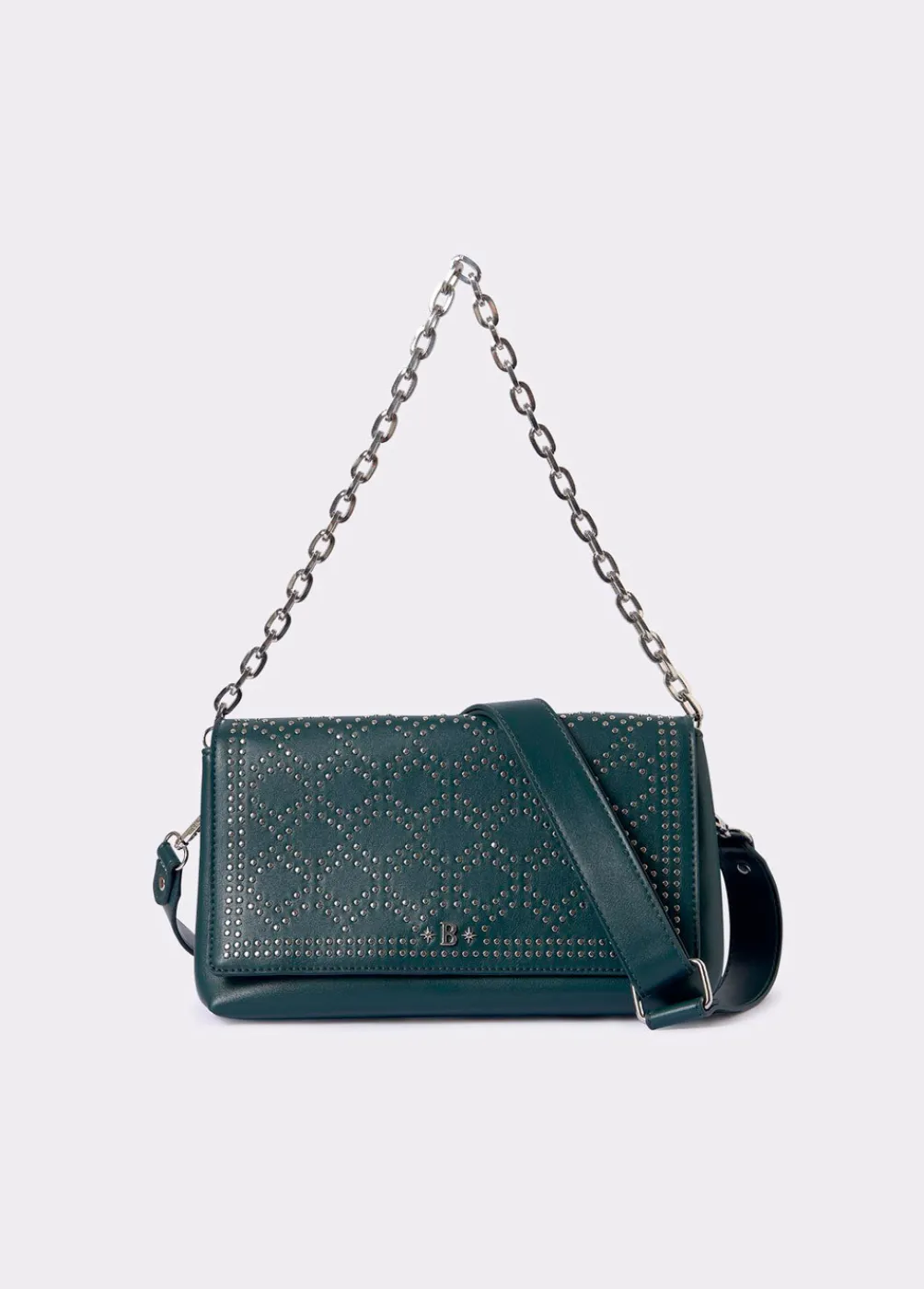 Bolso Mediano Solapa Tachas-Brownie Spain Sale