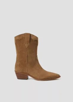Bota Cowboy Piezas Lisa-Brownie Spain Fashion