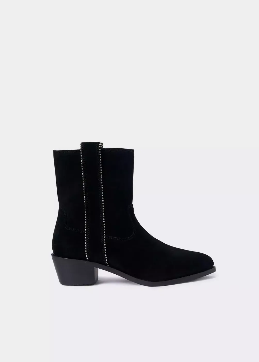 Botin Alto Tiras Bolitas Piel-Brownie Spain New