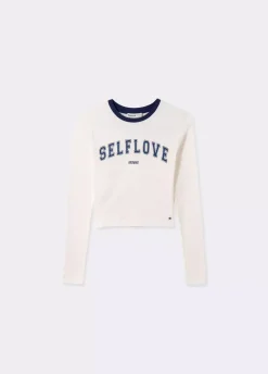 Camiseta Manga Larga Contraste-Brownie Spain Outlet