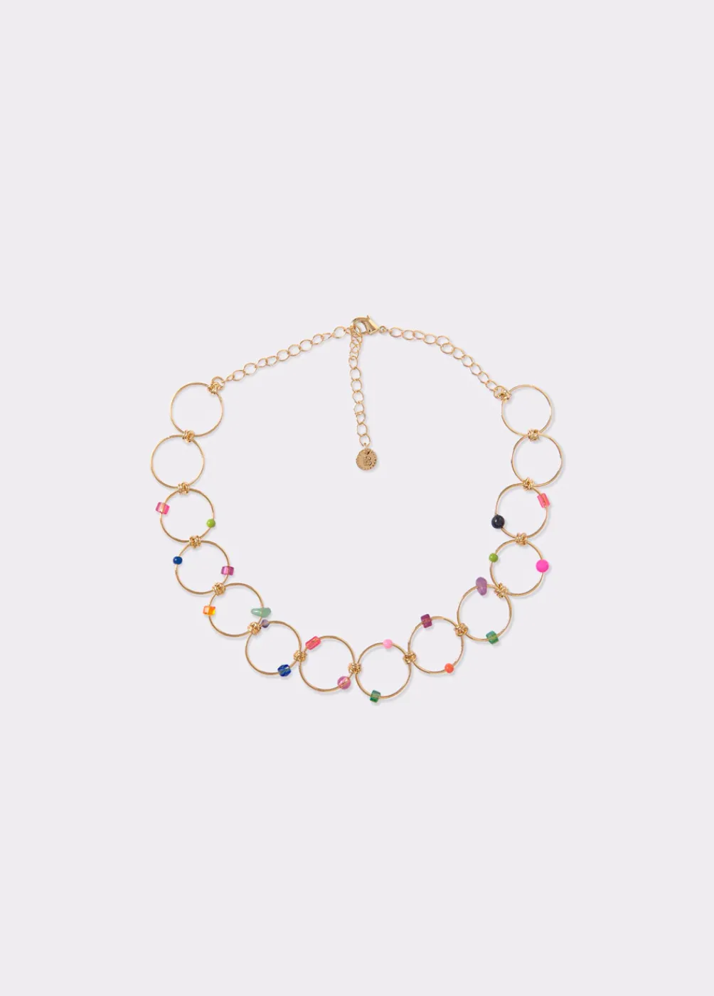Collar Choker Aros Piedras-Brownie Spain New