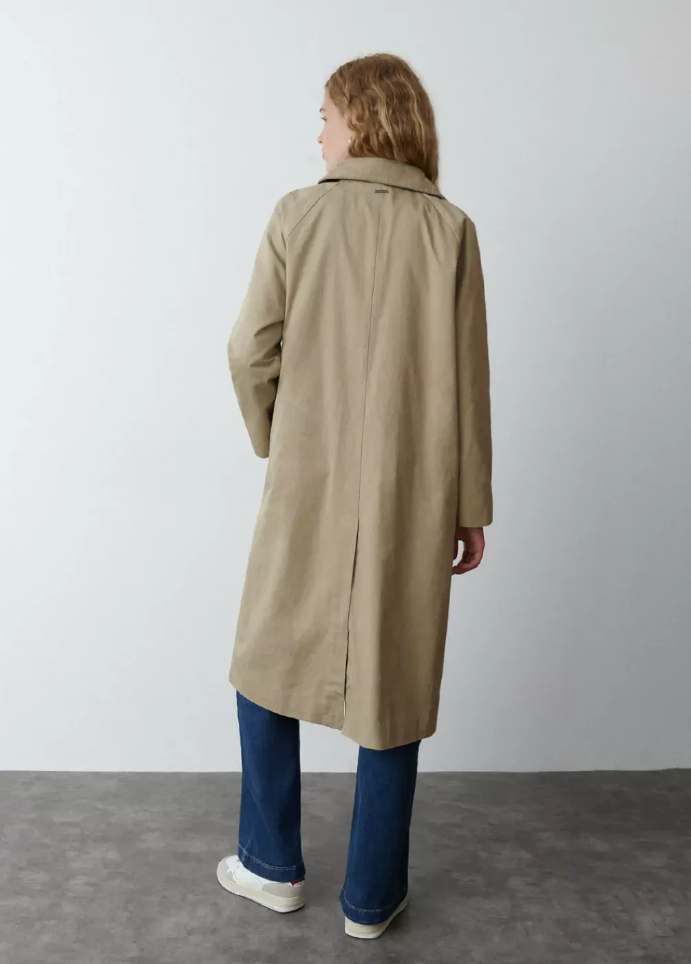 Gabardina Larga Cuello Pana-Brownie Spain Hot