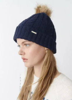 Gorro Trenza Bola Pelo-Brownie Spain Clearance