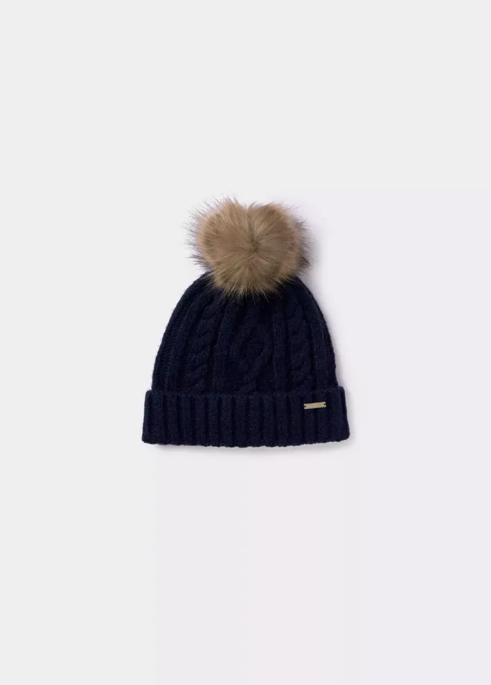 Gorro Trenza Bola Pelo-Brownie Spain Clearance