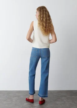 Jeans Culotte Botones Frontales-Brownie Spain New