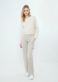 Jersey Cropped Basico Cuello Redondo-Brownie Spain Sale