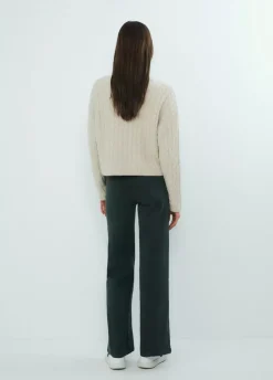 Pantalon Culotte Con Bolsillos Frontales-Brownie Spain Discount