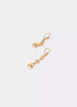 Pendientes Largos Bolitas-Brownie Spain Clearance