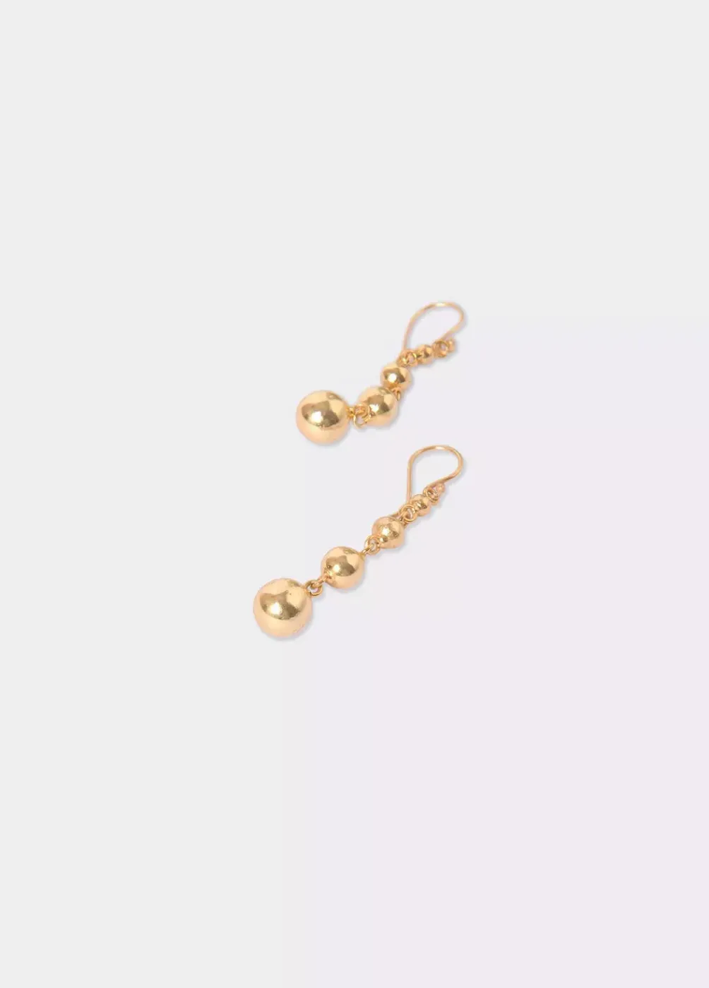 Pendientes Largos Bolitas-Brownie Spain Clearance