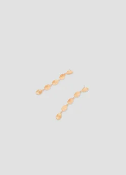 Pendientes Largos Cinco Chapas Ovaladas-Brownie Spain Outlet