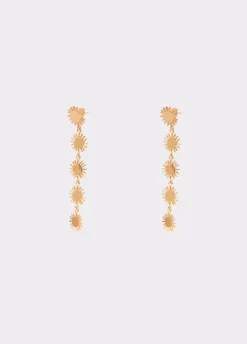Pendientes Largos Cinco Soles-Brownie Spain Clearance
