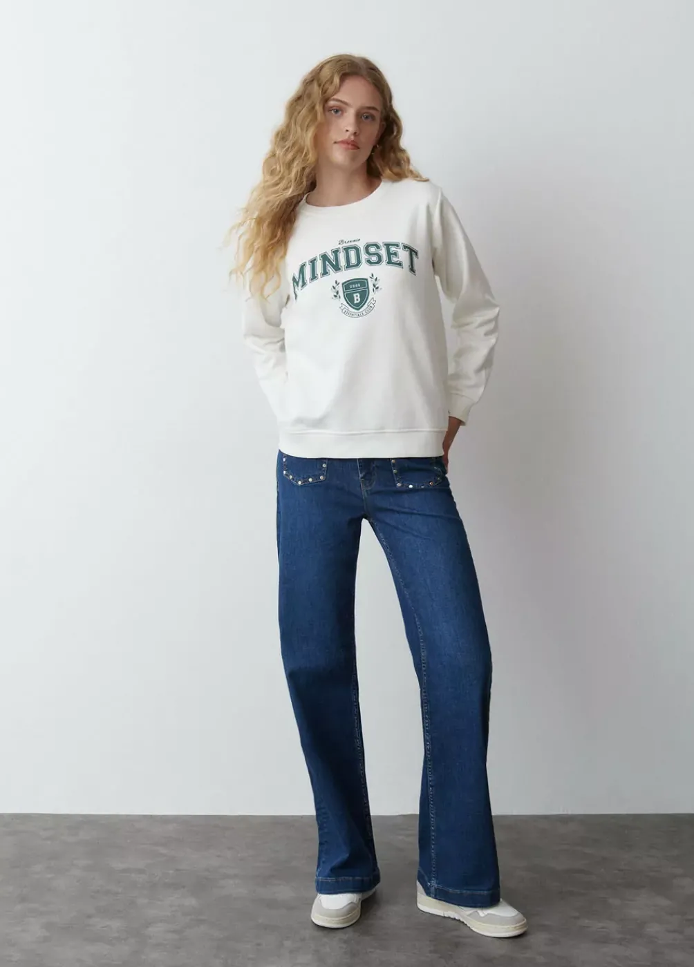 Sudadera Bordada Mindset-Brownie Spain Hot